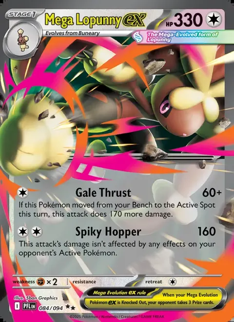 Mega Lopunny ex 084/094 — reference scan